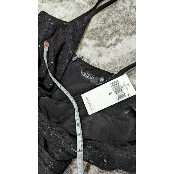 NWT Lauren Ralph Lauren Women's Sleeveless Crossover  Dress Size 6 MSRP $145 - Picture 3 of 7